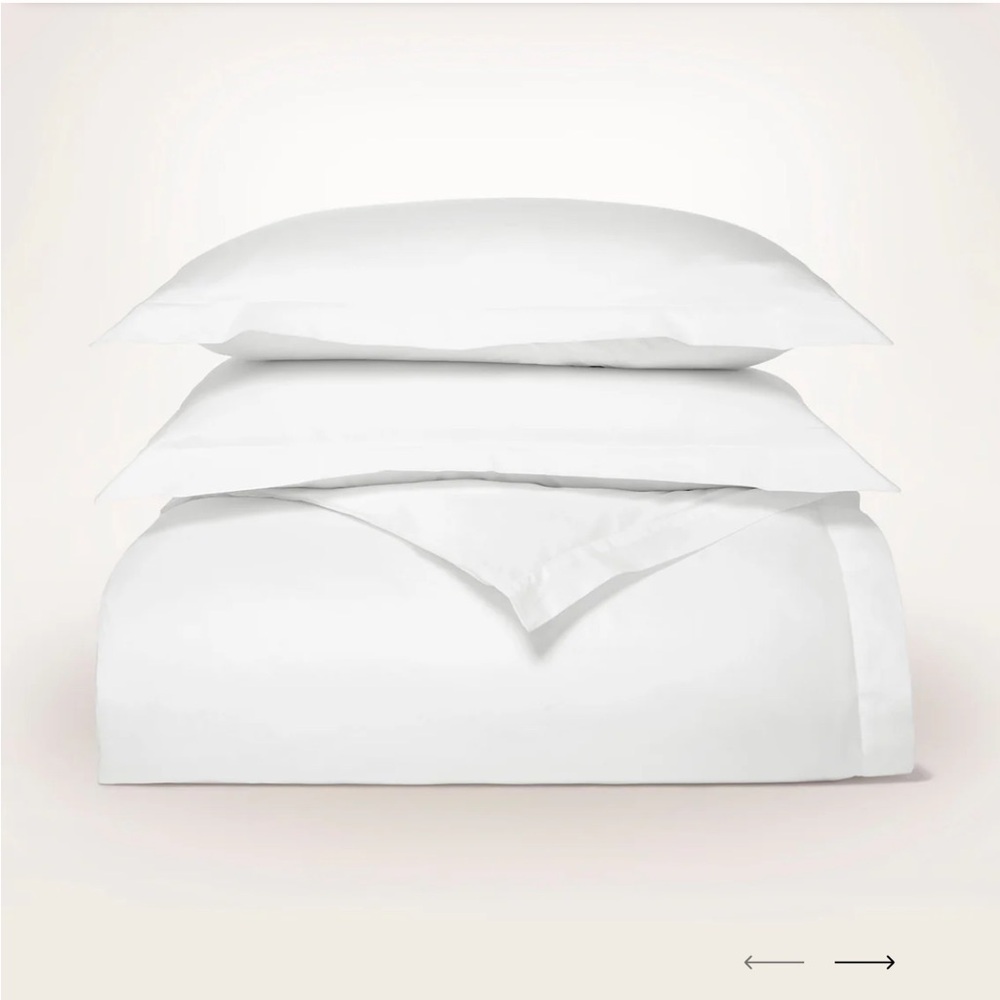 Boll and Branch Luxury White Bedding Set
